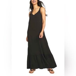 Black Hurley Ruffle Hem
Maxi Dress